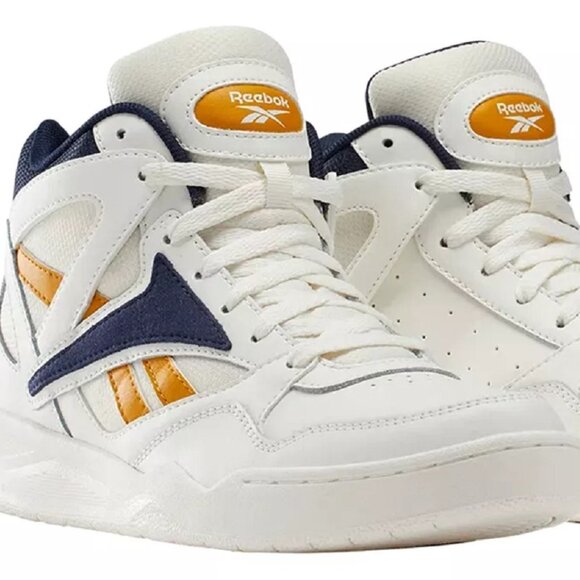 Reebok Royal BB4590 Retro Leather High-Top BBall Court Trainer IF4800 Navy/Ochre main image 6